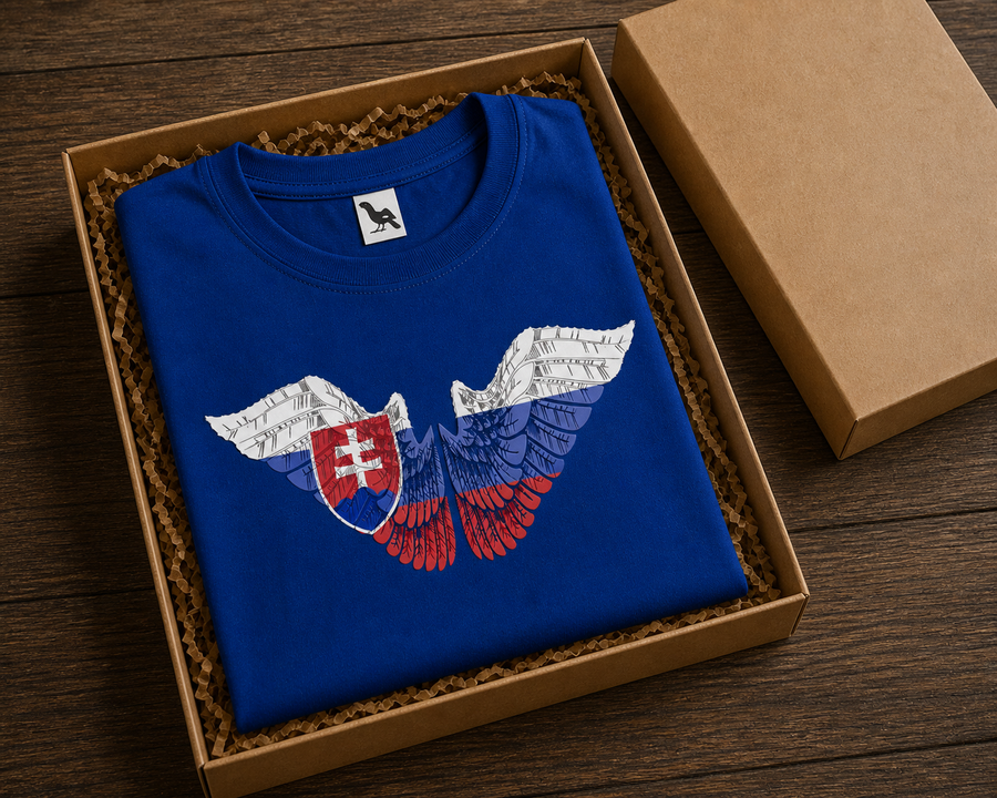 darčekové balenie tričko krídla Slovensko mk